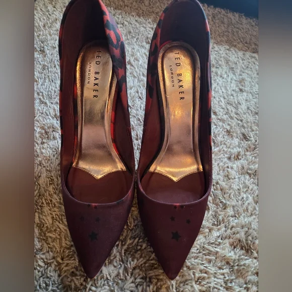 Ted Baker Red and Black Women's Heels - Picture 2 of 3